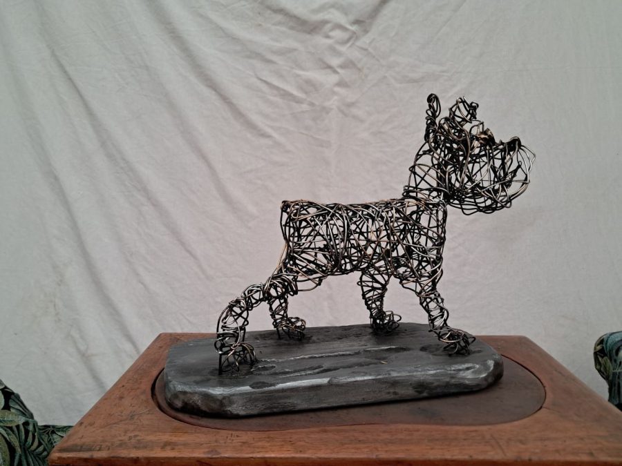 Terrier wire sculpture